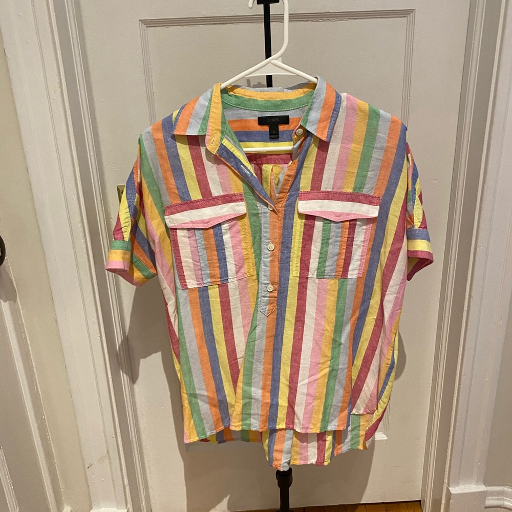 J. Crew Short Sleeve Button Down